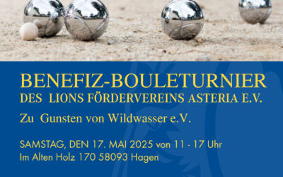 Informationen für das Bouleturnier am 17.05.2025 von 11 – 17 Uhr