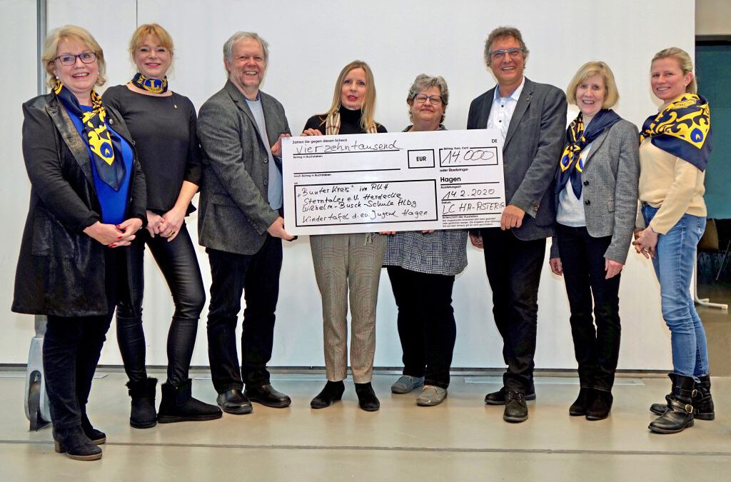 14.00,00 Euro für vier Institutionen gespendet