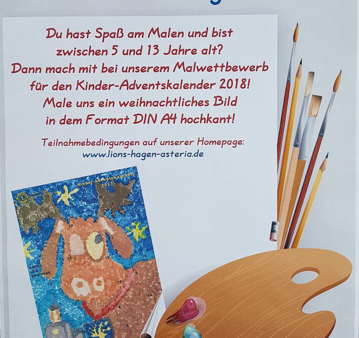 Malwettbewerb für den Kinder-Adventskalender 2018